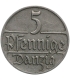 Wolne Miasto Gdańsk, 1928, 5 fenigów, stan 3