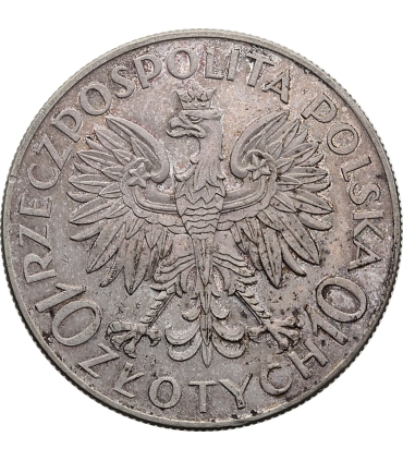 10 zł Romuald Traugutt, 1933, stan 2/2+