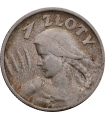 1 złoty 1925, Żniwiarka kropka po dacie, stan 3