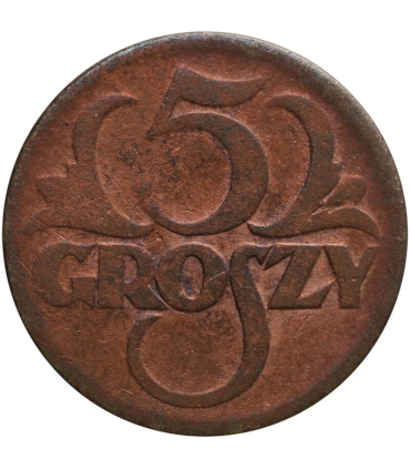 5 groszy 1923 rok, stan 3