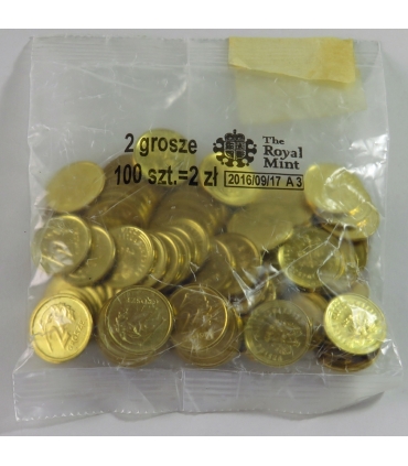 2 grosze 2016, woreczek menniczy
