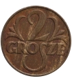 2 grosze 1933, stan 2/2+, piękny detal