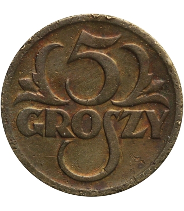 5 groszy 1923 rok, stan 3