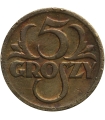 5 groszy 1923 rok, stan 3-/4+