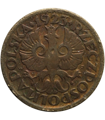 5 groszy 1923 rok, stan 3