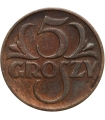 5 groszy 1934, bardzo rzadka, piękny detal, st. 2