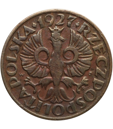 2 grosze 1927, stan 3