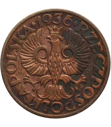 2 grosze II RP, 1936, stan 2