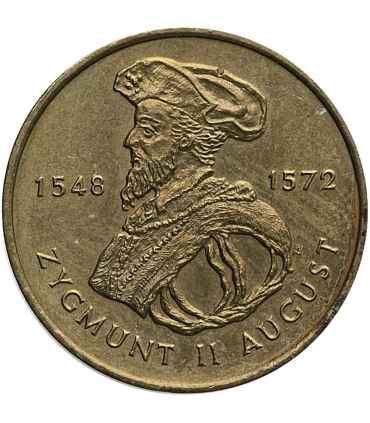 2 zł Zygmunt II August 1996, delikatny nalot