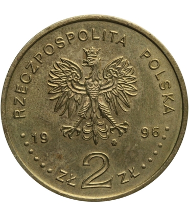 2 zł Zygmunt II August 1996, delikatny nalot