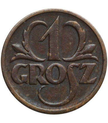 1 grosz, 1927, stan 3+