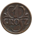 1 grosz, 1927, stan 3+