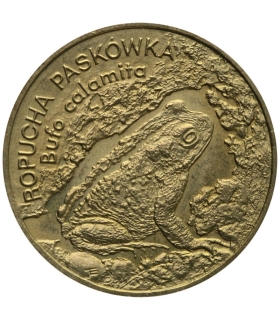 2 zł GN, Ropucha paskówka (łac. Bufo calamita)