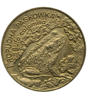 2 zł GN, Ropucha paskówka (łac. Bufo calamita)