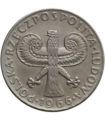 10 złotych Mała kolumna, 1966, stan 1-/2+