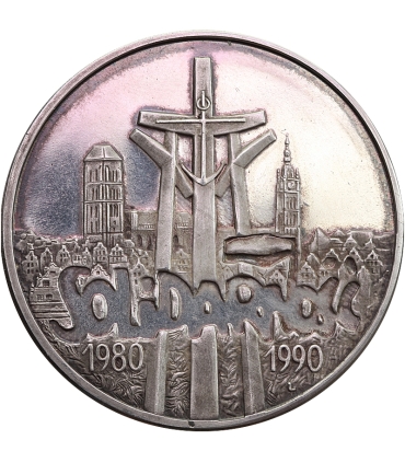 100000zł Solidarność 1990 TYP A, stan 1-/2+