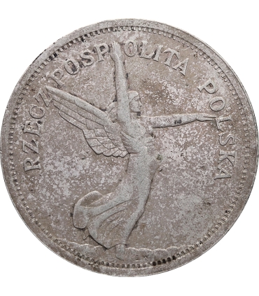 5 zł, Nike, 1928, bez znaku mennicy, stan 3