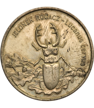 2 zł GN, Jelonek Rogacz (łac. Lucanus cervus)