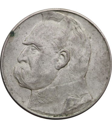 10 złotych Józef Piłsudski 1936, stan 3+