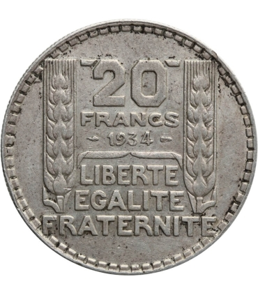 20 franków 1934, Francja, III Republika, st. 3