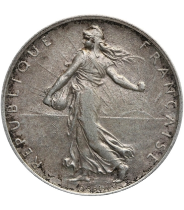 Francja, 2 franki, 1914, Srebro