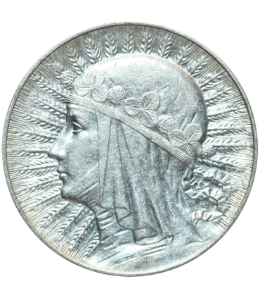 5 złotych głowa kobiety 1934, stan 2+