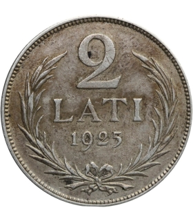 Łotwa, 2 Lati 1925, stan 3+