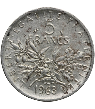 Francja 5 franków, 1963, stan 3