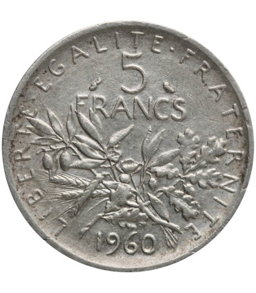 Francja 5 franków, 1960, stan 3