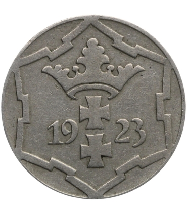 Wolne Miasto Gdańsk, 1923, 10 fenigów, stan 3
