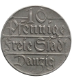 Wolne Miasto Gdańsk, 1923, 10 fenigów, stan 3
