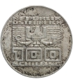Austria 100 szylingów, 1975 50 lat Szylinga, srebro
