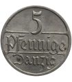 Wolne Miasto Gdańsk, 5 fenigów, 1923, stan 33