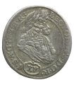 15 krajcarów 1694 Leopold I, mennica Hall, srebro, stan 3, wygięta