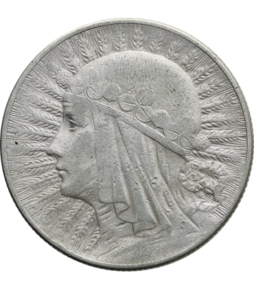 5 złotych głowa kobiety 1933, stan 3