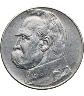 10 złotych Józef Piłsudski 1936, stan 3+