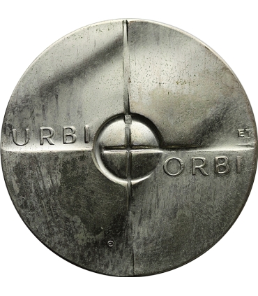 Medal Jan Paweł II URBI ET ORBI, VERITAS, 1979 – 45 mm, srebro, etui i metka