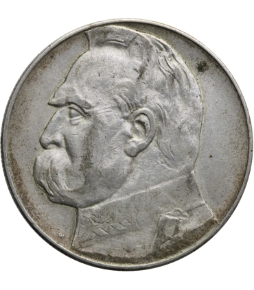 10 złotych Józef Piłsudski 1936, stan 3+
