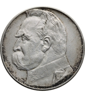 10 zł Józef Piłsudski 1935, stan 3+