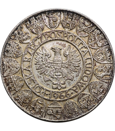 100 zł Mieszko i Dąbrówka 1966, stan 2+