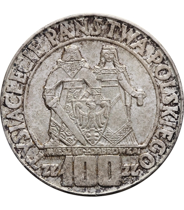 100 zł Mieszko i Dąbrówka 1966, stan 2+