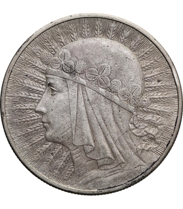 10 złotych Głowa kobiety 1932, stan 2