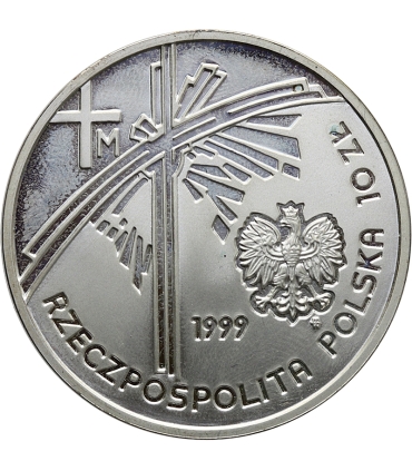 10 zł, Jan Paweł II - Papież Pielgrzym, opalcowana