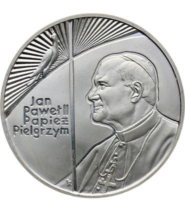 10 zł, Jan Paweł II - Papież Pielgrzym, opalcowana