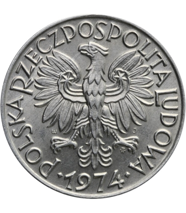 5 zł, Rybak, 1974, stan 1-