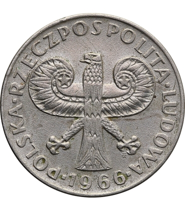 10 złotych Mała kolumna, 1966, stan 2+