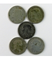 LOT 5 x 2 złote głowa kobiety 1932, 1933, 1934