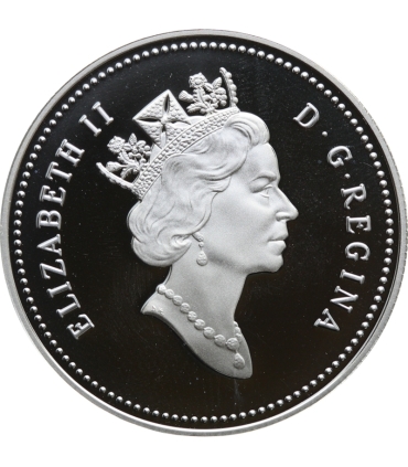 Kanada 1 dolar - 175 rocznica transportu dyliżansowego 1992, srebro