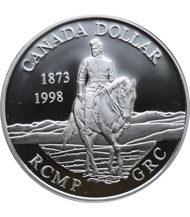 Kanada 1 Dolar 1998 - Kanadyjska Królewska Policja Konna, Srebro 925