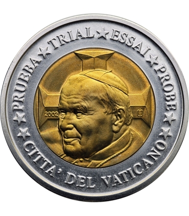 Medal 2002 Jan Paweł II – Città del Vaticano, pozłacana miedź, 35 mm, certyfikat